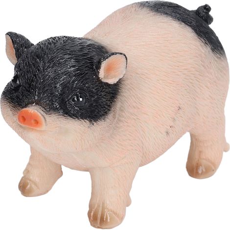 statue jardin exterieur-Statue de cochon décorative résine pour jardin - Miniature animalière colorée pour extérieur (1 figurine) (1/5)