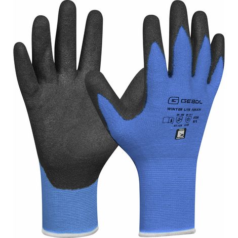 Gebol Handschuh Winter Lite Touch dunkelblau Spiralschlauch