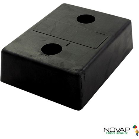 Novap – Butée de quai caoutchouc pour quais jusqu'à 20 accostages – Caoutchouc haute densité – Dimensions 330 x 250 x 102 mm – 6101413
