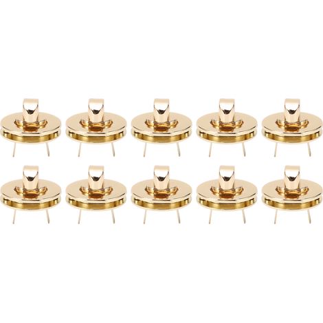 10 Sets/Pack Purse Lock Classic Style 2.1x2.7cm / 0.8x1.1in Replaceable Alloy Bag Fastener for DIY (1/5)