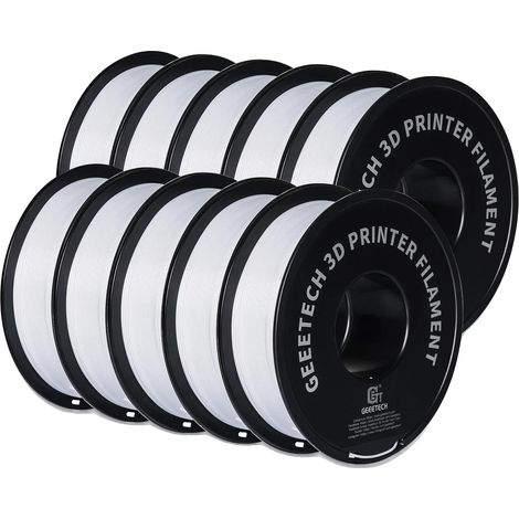 3D-Filament, biologisch abbaubar, seidenweiche Oberfläche, weißes PETG, 10 kg (1/2)