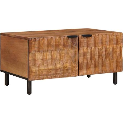 Couchtisch Braun 80 x 50 x 40 cm Massivholz Mango vidaXL
