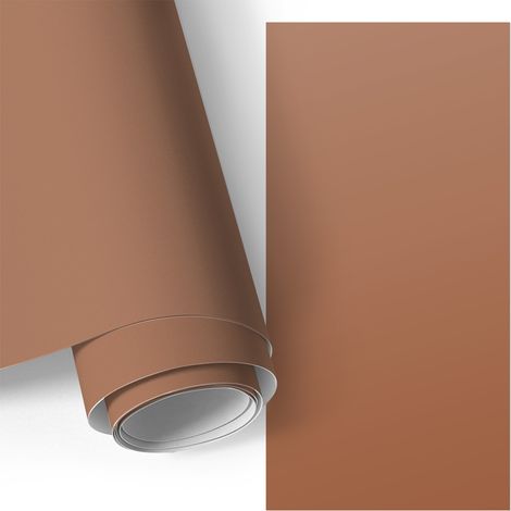 Klebefolie für Möbel - Möbelfolie - Selbstklebefolie - Küche folieren - Schrank folieren - Tischfolie - Dunkles Orange 75x150 cm