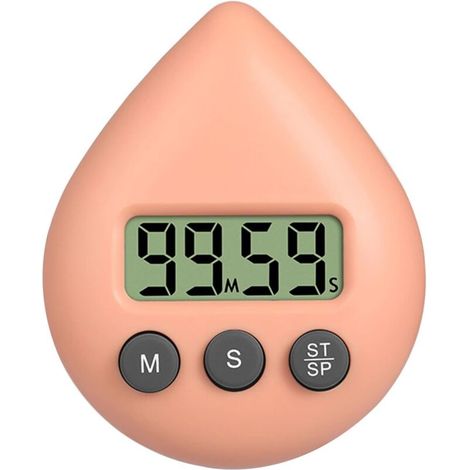 Wasserdichter Timer für die Dusche, Digitaluhr, Duschuhr, Timer für Bad und Küche, Countdown-Timer mit Saugnapf-Aufhängeöse, Zeitmanagement-Tool - Crezuo