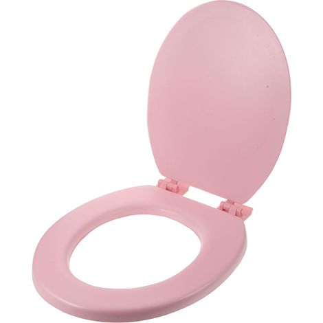 Abattant de toilette allongé et rembourré - Pièce de rechange en mousse souple à fermeture ralentie - Accessoire pour cuvette de toilette en forme de O, idéal pour la maison, les chambres (1/5)