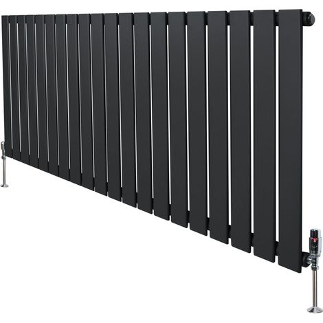 Flat Single Column Radiator & Valves – 600mm x 1400mm – (1/5)