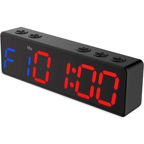 Grande horloge LED numérique surdimensionnée Minuterie de sport à affichage numérique magnétique, Rechargeable, horloge d'entraînement, multi-scènes, minuterie Led, équipement de Fitness à domicile Ét (1/5)
