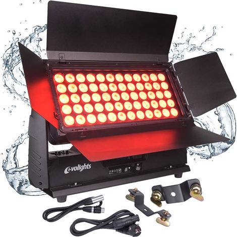 EVOLIGHTS 60x10W RGBW LED WALL WASHER proiettore da esterno IP65 (1/5)