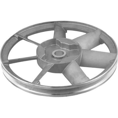 Poulie courroie trapézoïdale Type A 265mm Métal Rainure 13mm pour Compresseur Air Transmission Puissance Atelier