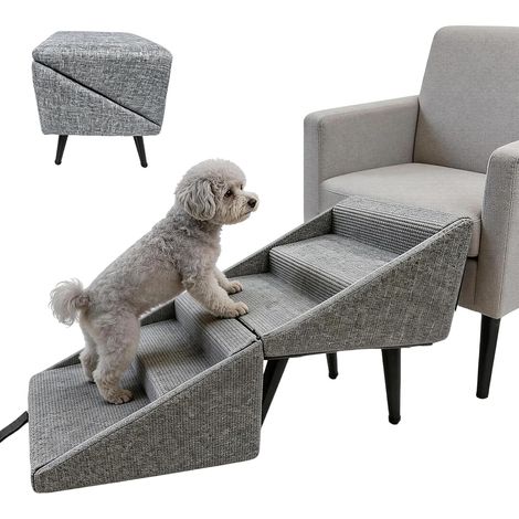 Escalier pour Chien 2 en 1, Rampe et Marches pour Chiens (1/5)