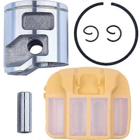 Kit piston 43 mm avec filtre à air compatible avec les tronçonneuses Husqvarna 545, 550xp et 550xpg. Remplace la référence 577 04 7002. (1/4)