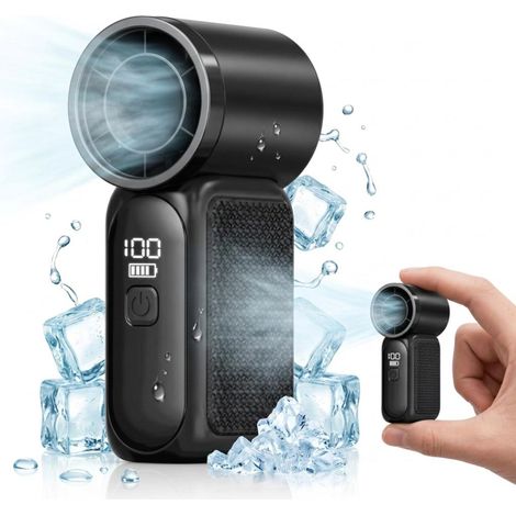 Portable Mini ventilateur 5 niveaux LED écran 3000mAh batterie silencieux (1/5)