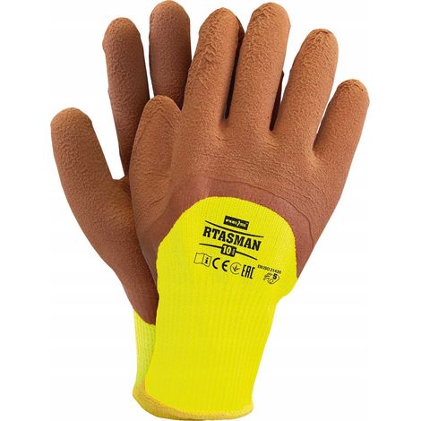 Arbeitshandschuhe / Isoliert / Gelbbraun / Größen: 10 - XL / RTASMANYBR 10
