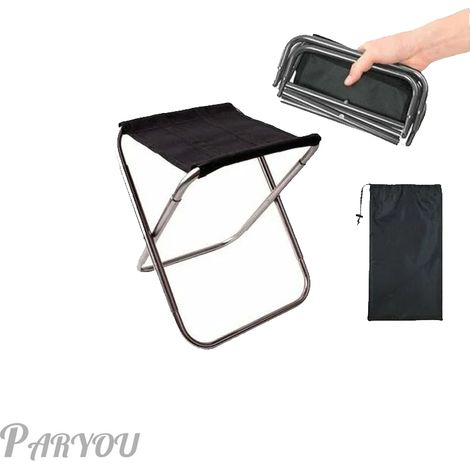 Tabouret pliant en alliage d'aluminium, chaise de camping extérieure portable ultra-légère, tabouret de barbecue, tabouret d'escalade, tabouret de pêche en train Mazar, tabouret pliant portable (1/5)