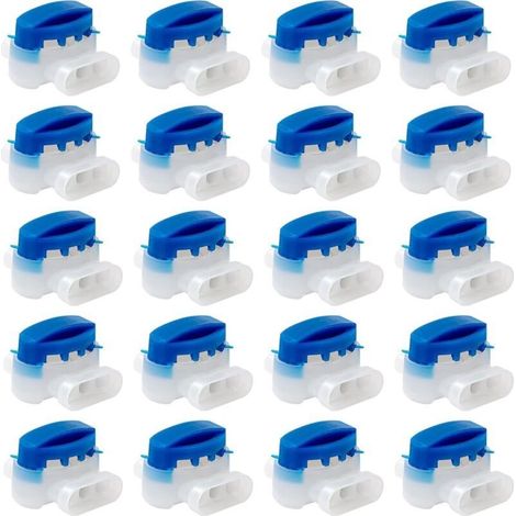 Lot de 20 connecteurs de câble pour robot tondeuse – Étanchéité et conductivité optimales – Installation rapide sans dénudage (1/5)