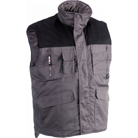 Gilet senza maniche multitasche Donar Herock Grigio scuro XXL (1/4)