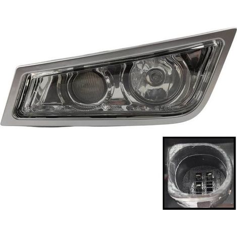 Feu antibrouillard avec phare gauche Volvo FH 3 13, FM 9/ 11/ 13, OE 21297914 21297918, 2008-2013, avec cadre