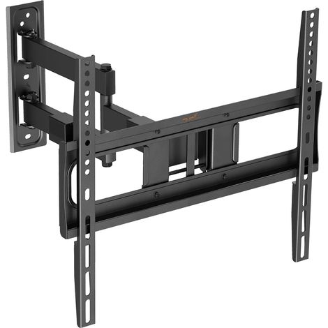 Support Mural pivotant pour TV jusqu'à 75" - H28-1L pour téléviseur 32-75" (81-190 cm), jusqu'à 50 kg, Distance au Mur Variable 8,5-50 cm, Gestion des câbles intégrée, inclinable et Rotatif (1/5)