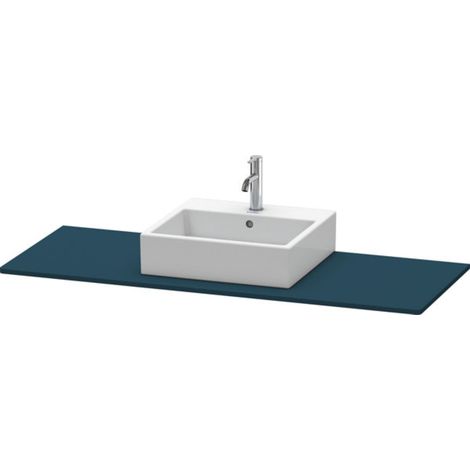 Duravit XSQUARE Consolle 16x1400x550mm con foro centrale Blu notte semilucido (1/3)