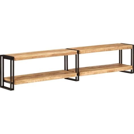 Mobile Porta TV 200x30x40 cm in Legno Massello di Mango vidaXL