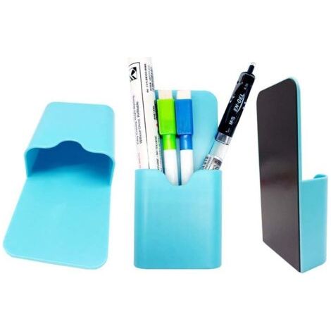 Porte-marqueur magnétique Porte-stylo pour tableau blanc ou aimant de réfrigérateur Organisateur de rangement pour tasse à crayons pour salle de classe, bureau, maison, casier et armoires Organ (1/2)