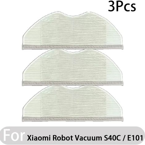 (Chocolat) Compatible avec (Aspirateur robot Xiaomi S40C / E101 - Kit de pièces détachées et accessoires - Brosse latérale principale - Filtre HEPA (1/4)