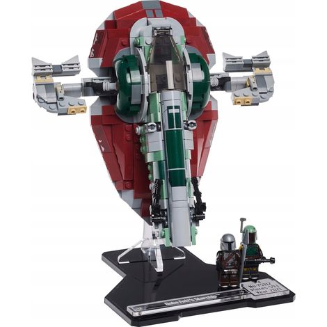 Socle en briques noires pour le vaisseau spatial de Boba Fett (Lego Star Wars 75312). (1/5)