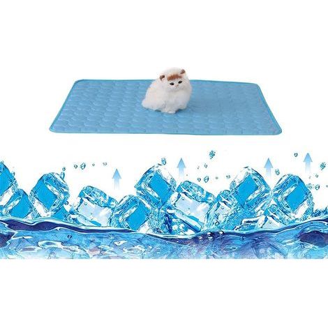 Alfombrilla refrescante para perros, alfombrilla refrescante Ice Silver, alfombrilla transpirable de malla Ice Silk con ventilación propia para mascotas, ideal para perros o gatos pequeños y medianos, (1/5)