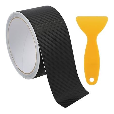 Protecteur de seuil de Garde de Porte de Voiture Carbone Film Autocollant pour Protection Portière et Pare-Chocs, Idéal pour SUV et Berlines (1/5)
