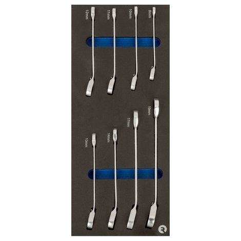 IRIMO - Module mousse 1/3 Clés mixtes à cliquet - 8 pièces