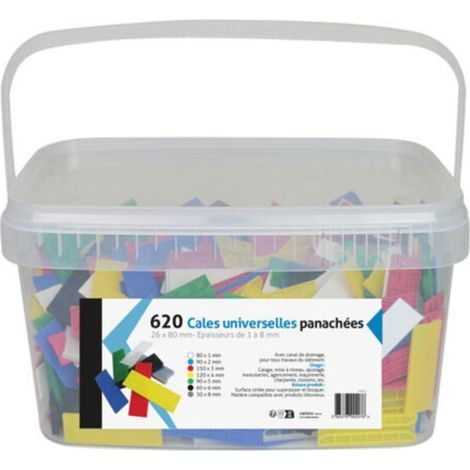 Sortiment Universal-PVC-Keile 80x26mm, Eimer mit 620 ACBAT (1/5)