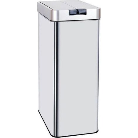 KITCHEN MOVE Poubelle automatique SILVERLAKE - 70L - Inox avec cerclage