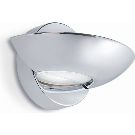 Wandleuchte Perno: Struktur aus Glas, Silber (1/4)