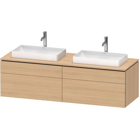 Duravit L-Cube Konsolenwaschtischunterbau wandhängend, inklusive