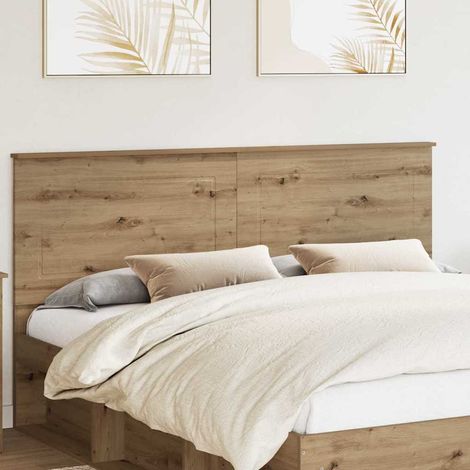 vidaXL Tête de lit Chêne Artisanal Bois d’ingénierie