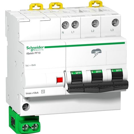 Acti9, iQuick PF10 parafoudre 3P+N 230/400V 10kA - A9L16618