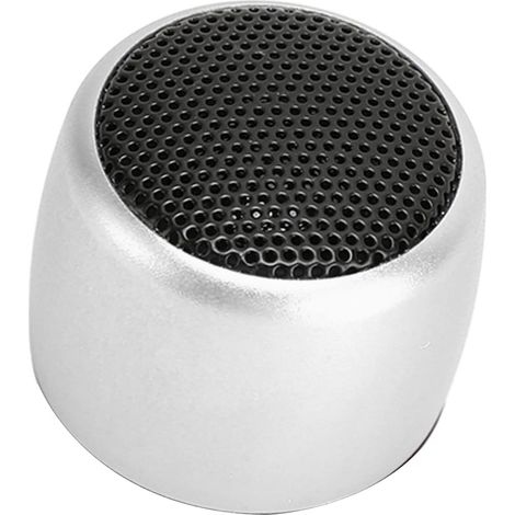 Mini Haut-Parleur 5.0, Caisson de Basses sans Fil Portable Rechargeable USB, Mini Haut-Parleur sans Fil Extérieur pour Téléphone, Tablette PC (Argent) (1/5)