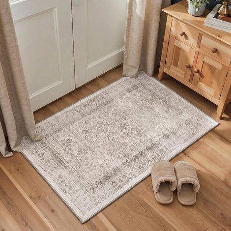 Tapis Salon Vintage Entree 80x120cm Lavable en Machine (1/5)
