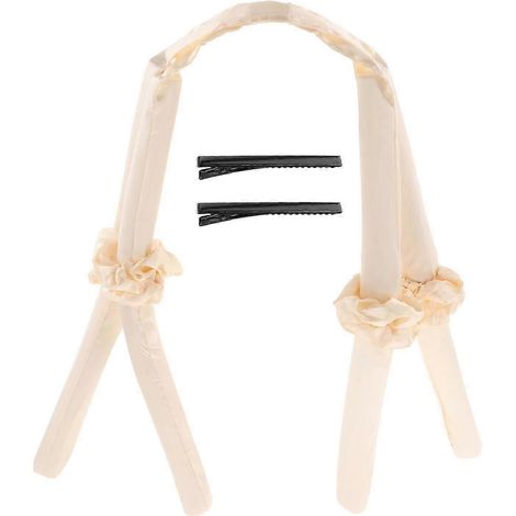 Bandeau à tige, sans cheveux pendant la nuit-Beige