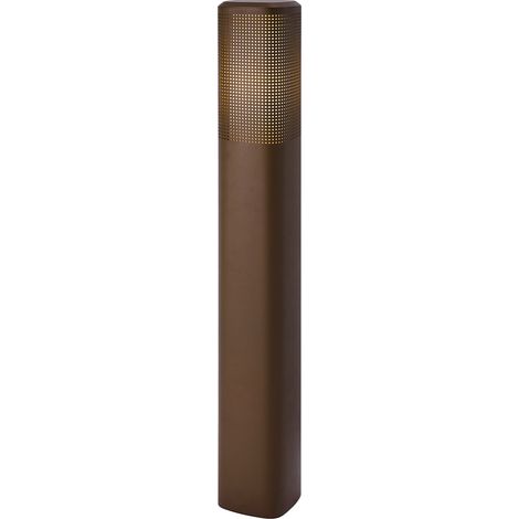 Potelet Sidara 95  Aluminium Seaside marron metallise ,  H. 95 - IP54 - E27 /  Nordlux Extérieur
