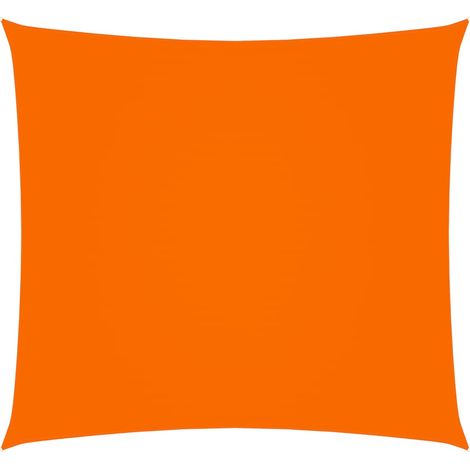 Telo parasole a vela in tessuto oxford quadrato 6 x 6 m arancione 020009531