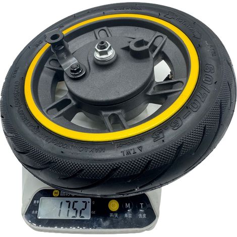 Zubehör für den Ninebot MAX G30 Scooter: MAX Vorderrad mit Trommelbremse, Hilfsrad, 60/70-6.5 Felge.