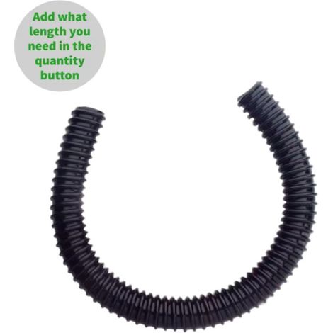 Harcostar 25-mm-Verlngerungsschlauch fr Regentonnen (pro Meter) Schwarz (1/3)
