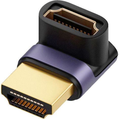 Adaptador HDMI en ángulo - Adaptador HDMI 2.1 4K 8K UHD de 90°