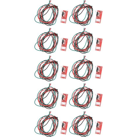 Lot de 10 micro-interrupteurs de sécurité à galet en plastique avec fil pour équipements électroniques (1/5)
