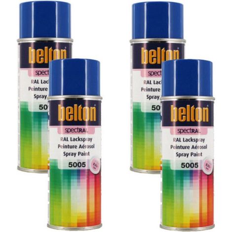 Kwasny 4 x 324 206 Belton Spectral Vernis en spray RAL 5005 Bleu signal brillant 400 ml114 (1/2)