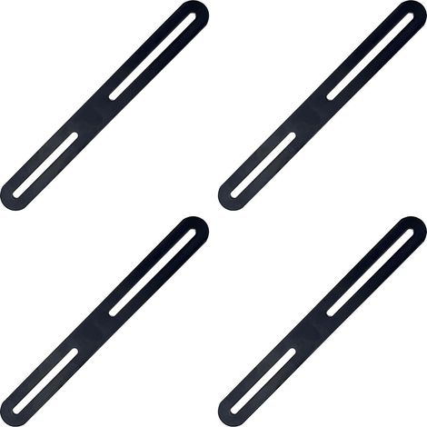 SHINING HOUSE 4PCS Plaques d'assemblage Équerres Plate Supports de Fixation Droits Plats - 4 pièces Connecteur de réparation 215×24×3mm Plaques de raccord pour Rejoint la Fixation et Réparation Meuble