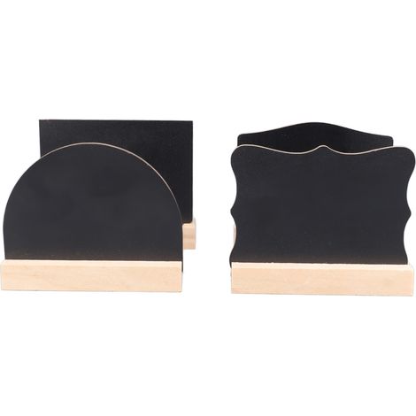 Ardoises Miniatures en Bois Double Face pour Décoration Maison Hôtel, Petites Formes Arches, Demi-Cercles, Rectangles et Dentelles (1/5)