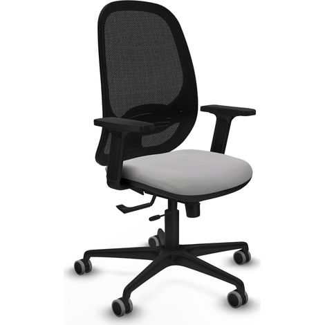 Chaise de bureau piqueras y crespo Cilanco noir accoudoirs réglables (1/2)