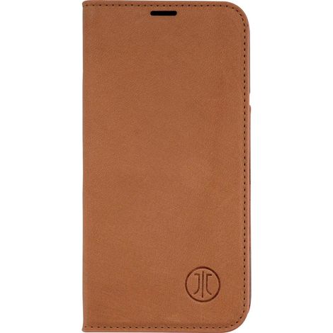 [GEBRAUCHT] B-Ware Jt Berlin Booklet Hülle Tasche Apple I Phone 17 Cognac Etui Schutzhülle Case (1/2)